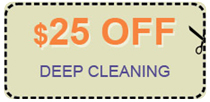deep cleaning coupon - $25.00 off
